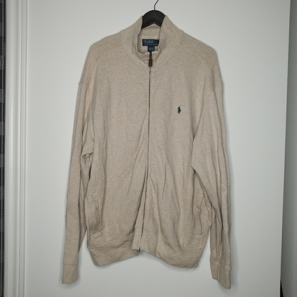 POLO by Ralph Lauren mens full zip sweater - XXL